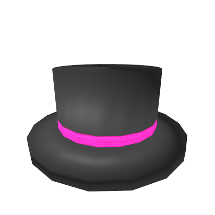 Neon Pink Banded Top Hat's Code & Price - RblxTrade