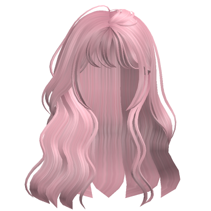 Long Angelic Lush Wavy Hair (Blonde Pink) - Roblox