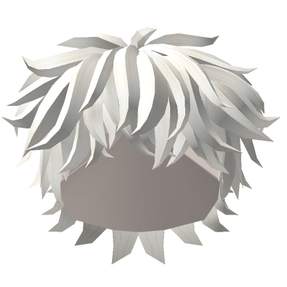 Cabelo de menino bagunçado em branco - Roblox