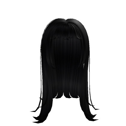 Black Hair (Long) - Roblox