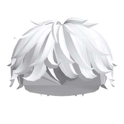 White Fluffy Messy Boy Hair's Code & Price - RblxTrade