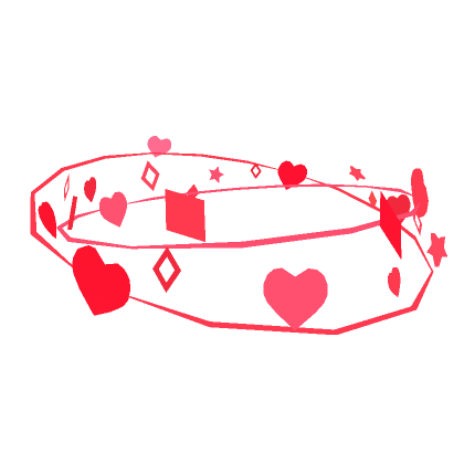Roblox Item Lovely Red Heart Halo (Valentines)