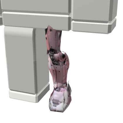 Pink Robot Mech - Left Leg