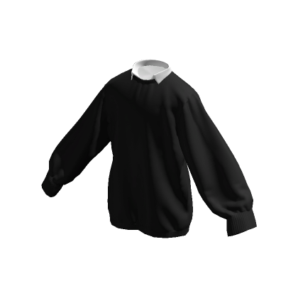 Roblox Item Oversized Black Y2K Sweater