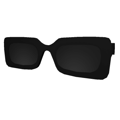 Black Vintage Rectangle Sunglasses's Code & Price - RblxTrade