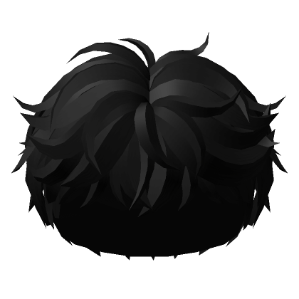 Messy Boy Hair in Black - Roblox