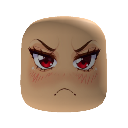 Angry Anime Girl Face - Roblox