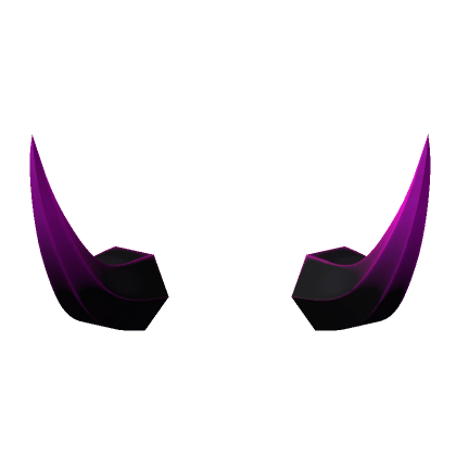Roblox Item Black and Pink Demon Horns