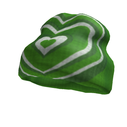 Y2K Green Hearts Beanie V1's Code & Price - RblxTrade