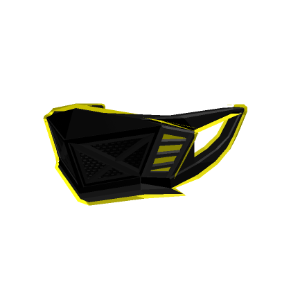 Roblox Item Yellow/Black Techwear Mask
