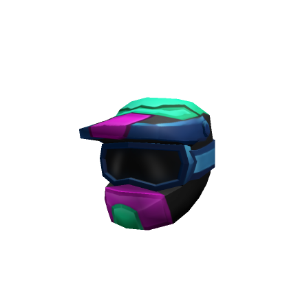 Neon Motorbike Superstar Helmet