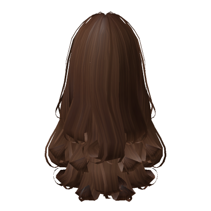 Roblox Item High Curled Blowout Ponytail in Brown