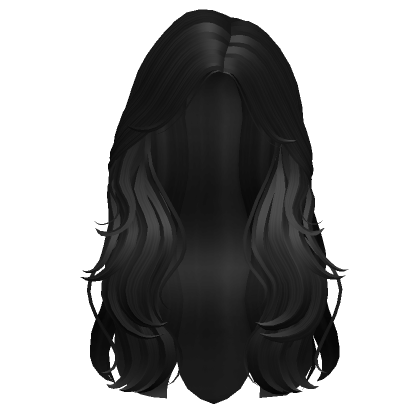 Long Wavy Black Hair - Roblox