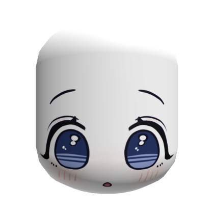 Blue Anime Face 01 - Smile's Code & Price - RblxTrade