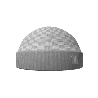 Grey designer store beanie