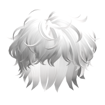 Messy Curly Hair(White)'s Code & Price - RblxTrade