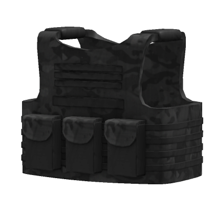Military Vest Black Camo's Code & Price - RblxTrade
