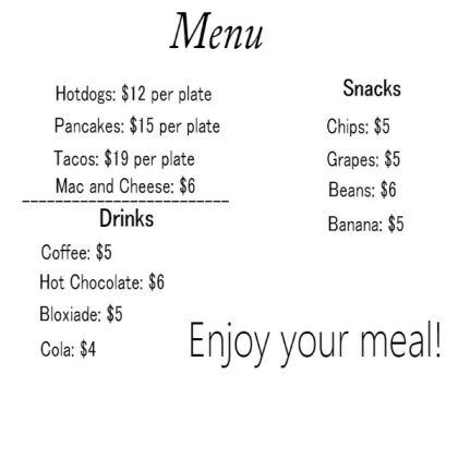Bloxburg Menu Roblox