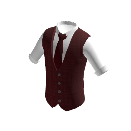 White Shirt Formal Red Vest Roblox Item Rolimon s
