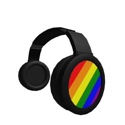 Roblox Item Pride Headphones: Rainbow