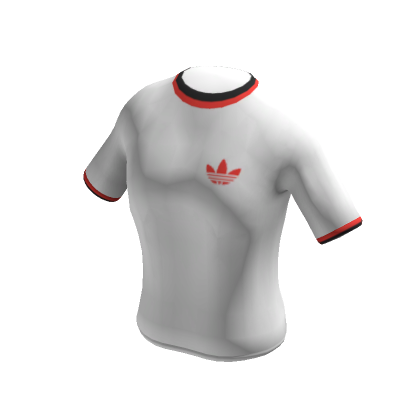 Red adidas shirt roblox discount