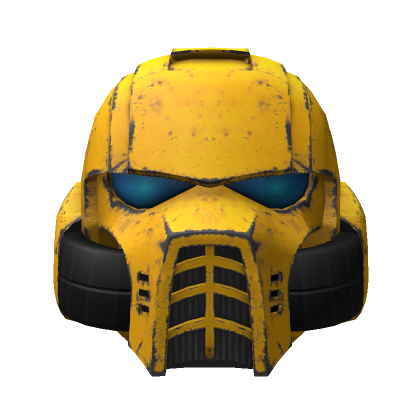 Roblox Item Yellow Azrael Power Helmet [Blue Eyes]