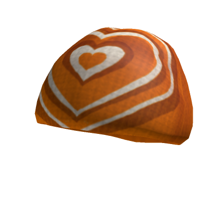Y2K Orange Hearts Beanie V2 | Roblox Item - Rolimon's