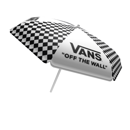 Roblox Item Vans Black White Checkerboard Umbrella