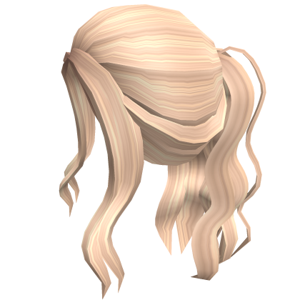 Aesthetic blonde wavy ponytail - Roblox