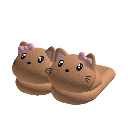 Roblox Item brown slippers