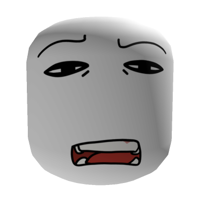 Tired Done Face [Institutional White] | Roblox Item - Rolimon's