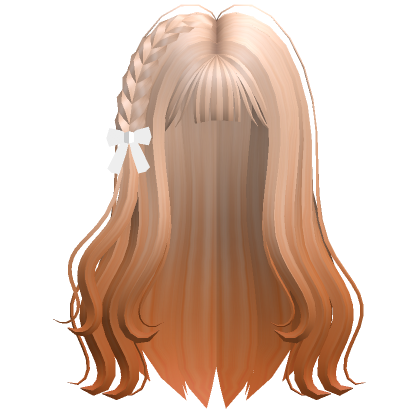 Blonde Wavy Hair with Cat Hairclip