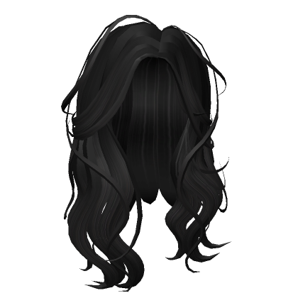 Wavy Black Hair - Roblox