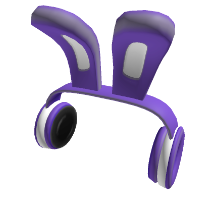 Roblox Item Bunny Headphones Purple