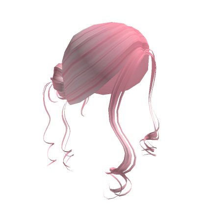 Pink Cute Bun Hair - Roblox