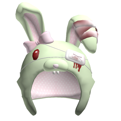 kawaii zombie bunny plush hat