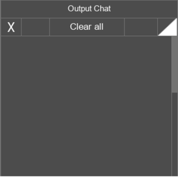 Output chat
