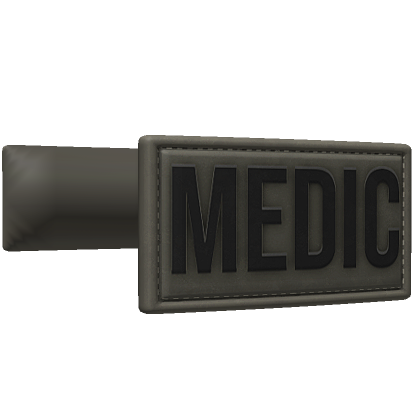 Ranger Medic JMP Vest Patches Black Letters Roblox Item
