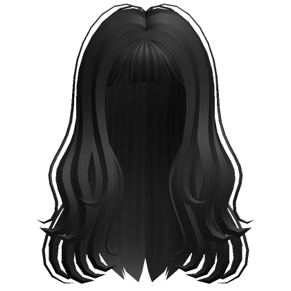 Pretty long black hair - Roblox