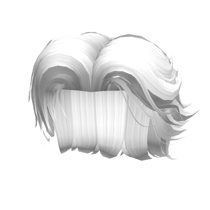 Styled Windswept Hair in White