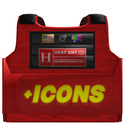 Roblox Item [3.0] ICONS RED FASHION VEST