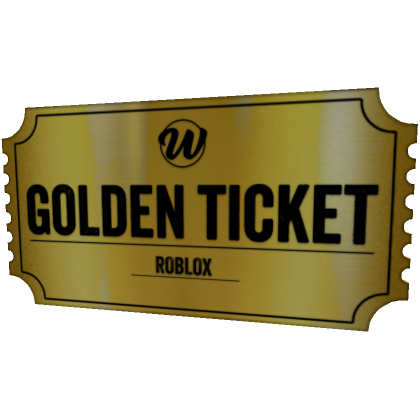 Roblox Item Golden Ticket Chocolate Factory