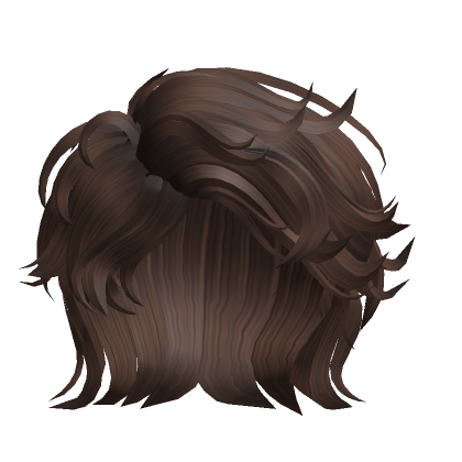 Cool Fluffy Swept Messy Boy Hair (Brown)'S Code & Price - Rblxtrade