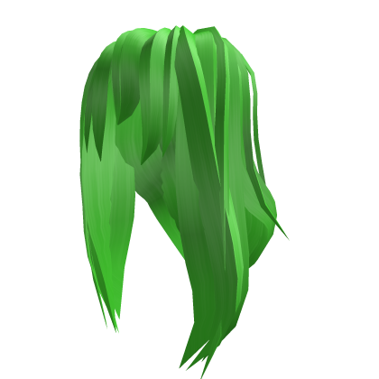 Roblox Item Long Green Anime Hair