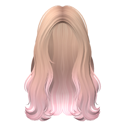 Long Angelic Lush Wavy Hair (Blonde Pink) - Roblox