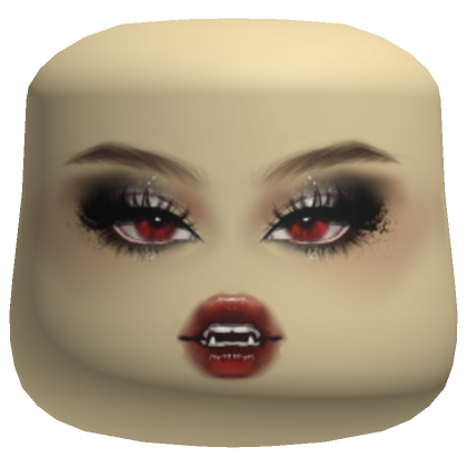 Vamp Y2K Goth Makeup Cheeks Head Pale Skin Tone