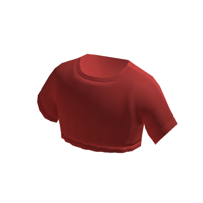 Red T Shirt Cropped Roblox Item Rolimon s