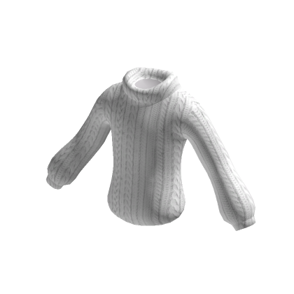 ⚪Comfy White Knit Sweater ⚪ | Roblox Item - Rolimon's