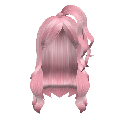 Gyaru Half-Up Side Ponytail (Pink)'s Code & Price - RblxTrade