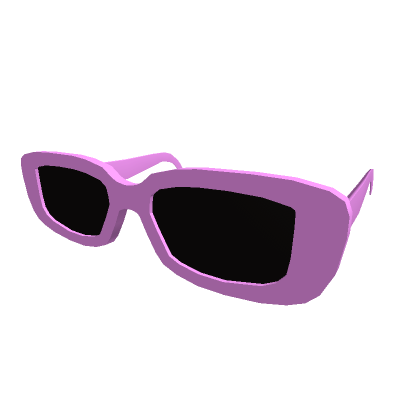 Roblox Item Rounded Y2K Pink Glasses